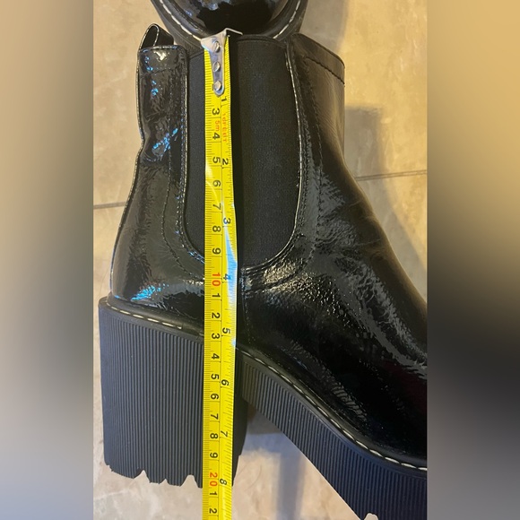 Platform Patent Chunky Heel Bootie - Picture 4 of 9